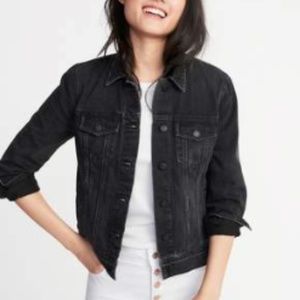 Old Navy - Black Jean Jacket - Women's Medium